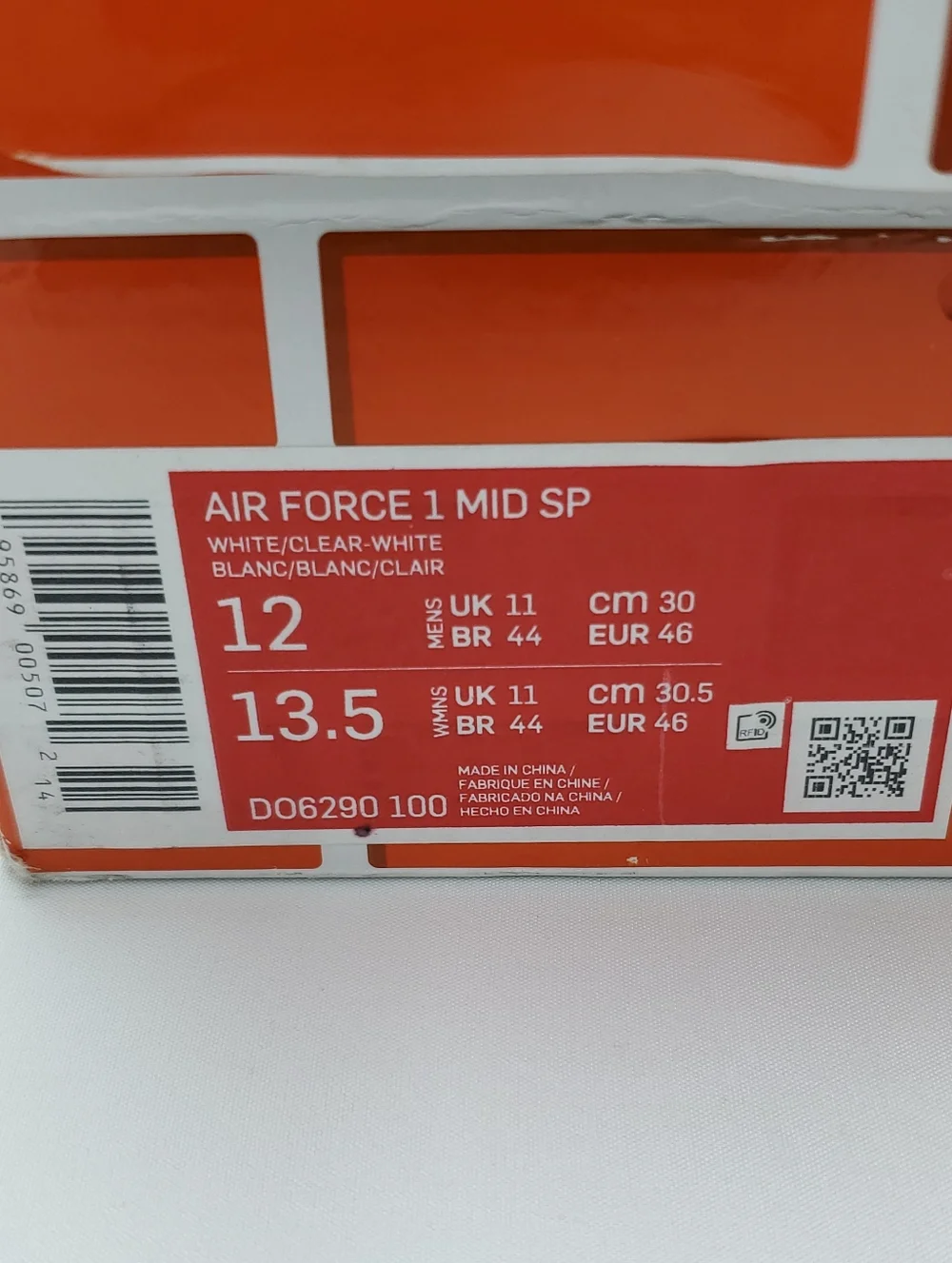 NEW NIKE x Off-White Air Force 1 Mid Virgil Abloh Streetwear Men‎s Shoes Size 12